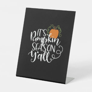 Es ist Pumpkin Season Y’all Funny Trendy Sockelschild