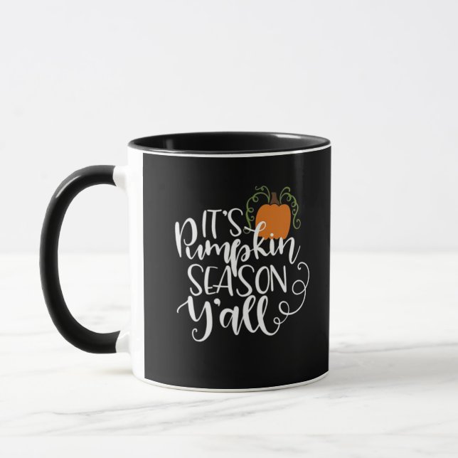 Es ist Pumpkin Season Y’all Funny Trendy Tasse (Links)
