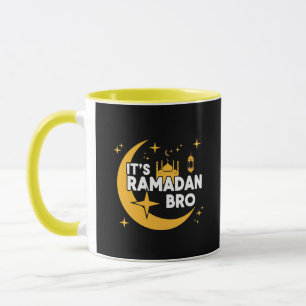 Es ist Ramadan Bro, frohes Fasten Islamischer Halb Tasse