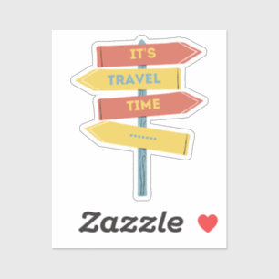 Es ist Reisezeit Aufkleber