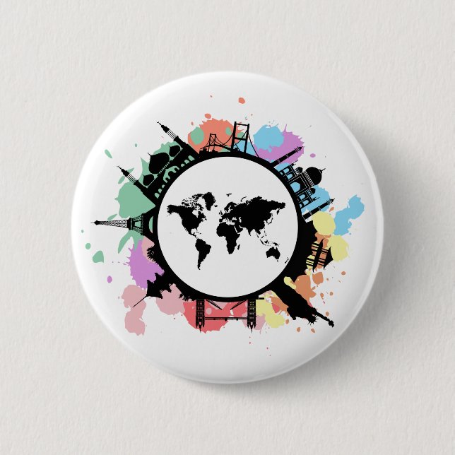 Es ist Reisezeit Button (Vorderseite)