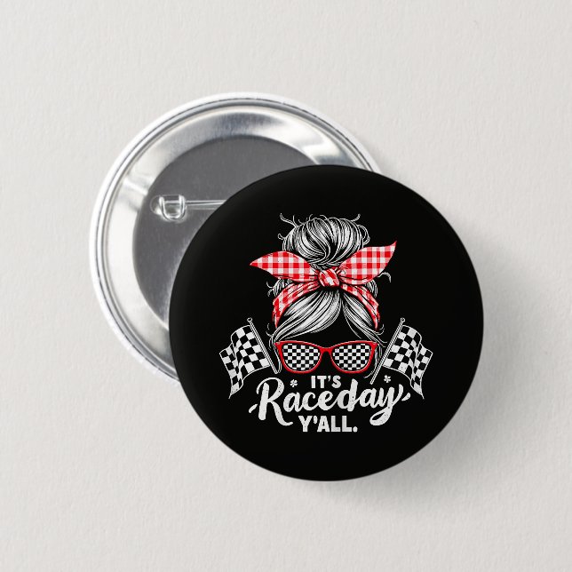 Es ist Renntag, Leute, Rennsport Button (Vorne & Hinten)