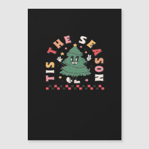 Es ist Retro-Halloween-Saison Gruselige Jahreszeit Magnetkarte