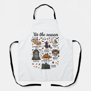 Es ist Saison Halloween Hexe Kürbis Schädel_1 Schürze
