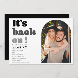 Es ist Save the Date wieder auf dem schwarzen Skri