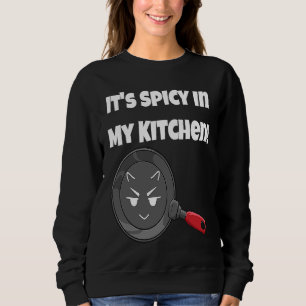 Es ist scharf in meiner Küche Teufelsgesicht Bra Sweatshirt