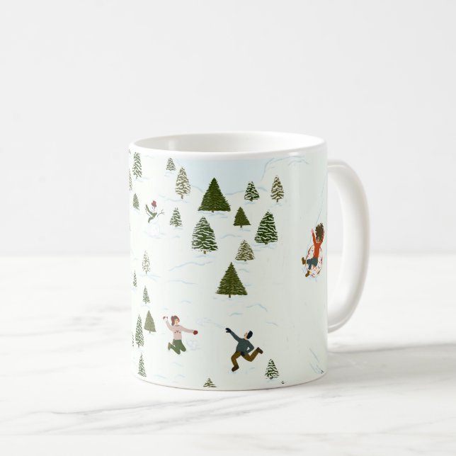 Es ist Schneezeit! Kaffeetasse (VorderseiteRechts)
