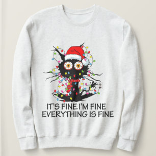 Es ist schön, dass ich ein schönes Weihnachtskatze Sweatshirt
