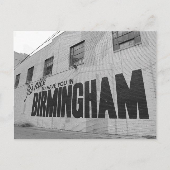 Es ist schön, dich in Birmingham Postcard zu haben Postkarte (Vorderseite)