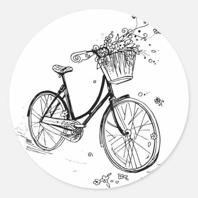 Es ist schön draußen runder aufkleber (Vorderseite)