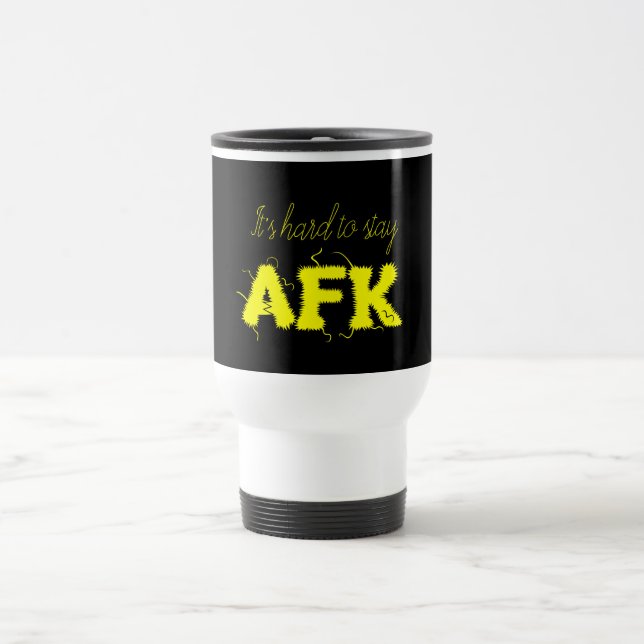 Es ist schwer, AFK von der Tastatur Funny Mug blei Reisebecher (Mittel)