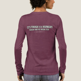 Es ist schwer hungrig zu sein, wenn man satt ist – Tri-Blend shirt