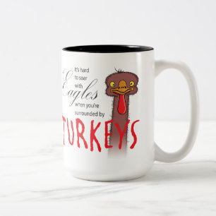 Es ist schwer, mit Adlerfischen Tasse zu steigen