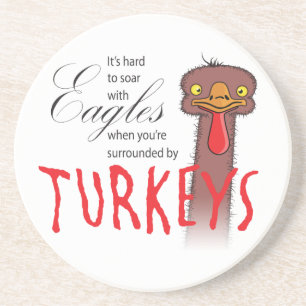 Es ist schwer, mit Adlerfischen Untersetzer zu ste