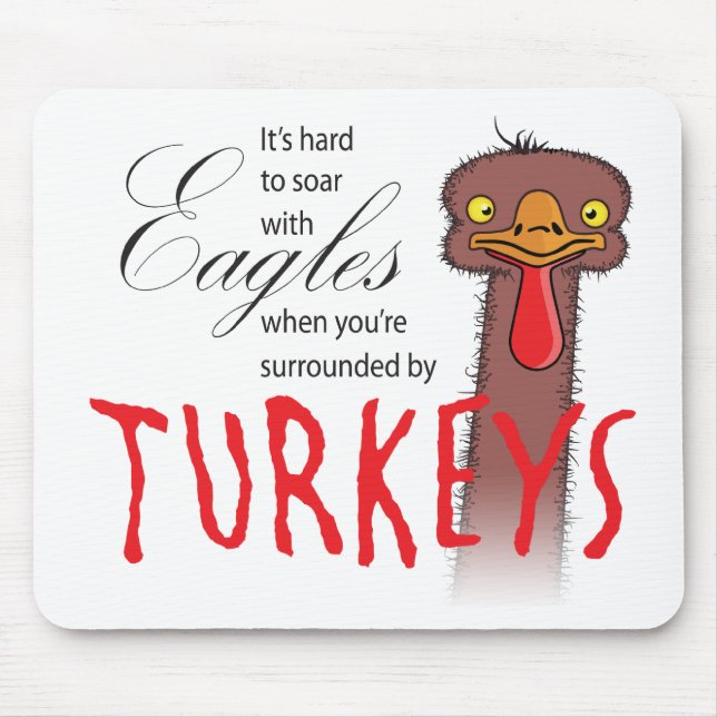 Es ist schwer, mit Adlern zu steigen... Mousepad (Vorne)