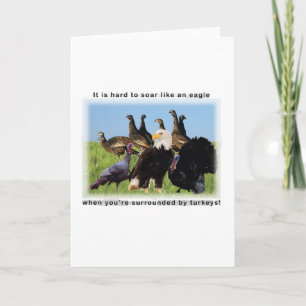 Es ist schwer, sich wie ein Adlerzitat zu erheben Karte