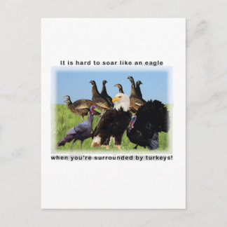 Es ist schwer, sich wie ein Adlerzitat zu erheben Postkarte