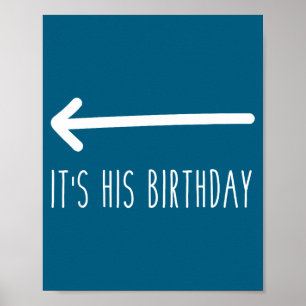 Es ist sein Geburtstag (Pfeil Inting) Lustiger Hum Poster