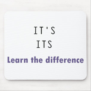 Es ist seine Grammatik Mousepad