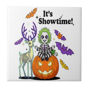 Es ist Showtime Lustiges Halloween Fliese