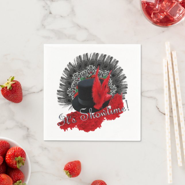 Es ist Showtime! Servietten (Beispiel)