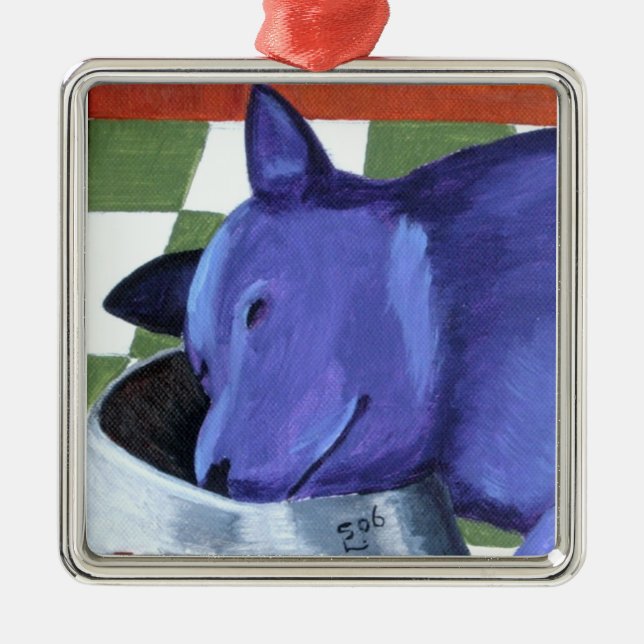 Es ist sixo'clock irgendwo ornament aus metall (Vorne)