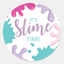Es ist Slime Time Birthday Pink Sticker.