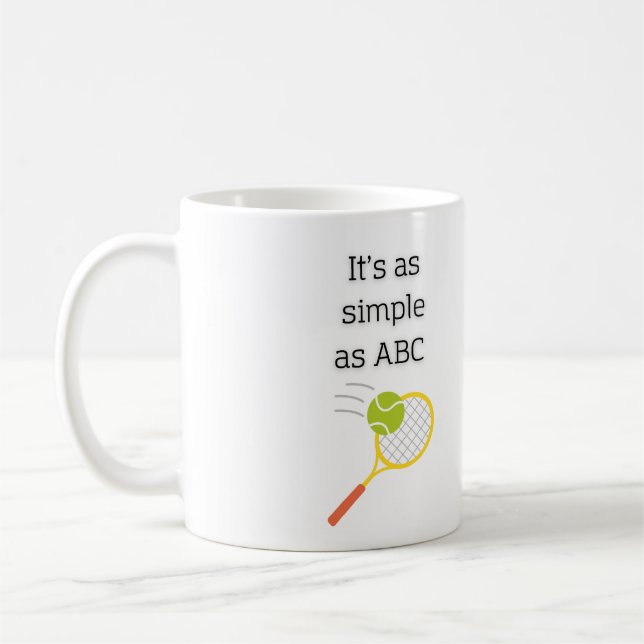 Es ist so einfach wie ABC-Tasse Kaffeetasse (Links)