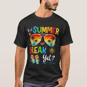 Es ist Sommerpause, aber glücklich letzten Tag der T-Shirt
