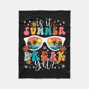 Es ist Sommerpause und Retro Groovy Happy letzten Fleecedecke