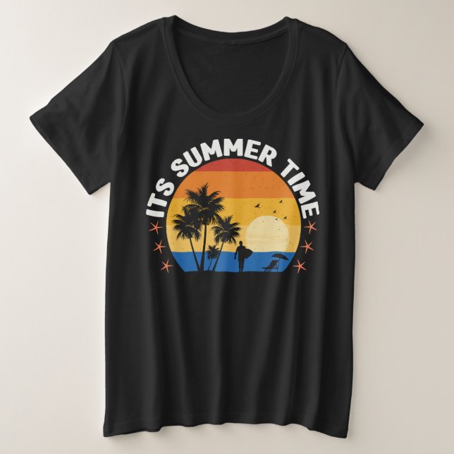 Es ist Sommerzeit - 65786 Große Größe T-Shirt (Design vorne)