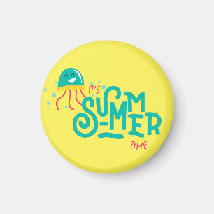 Es ist Sommerzeit  Funny Octopus Magnet