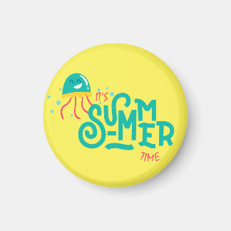 Es ist Sommerzeit| Funny Octopus Magnet
