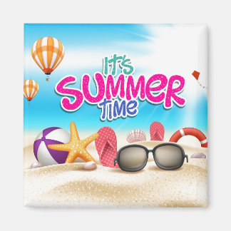 Es ist Sommerzeit Magnet