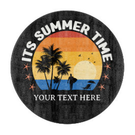 Es ist Sommerzeit Tropical Sunset Design Schneidebrett