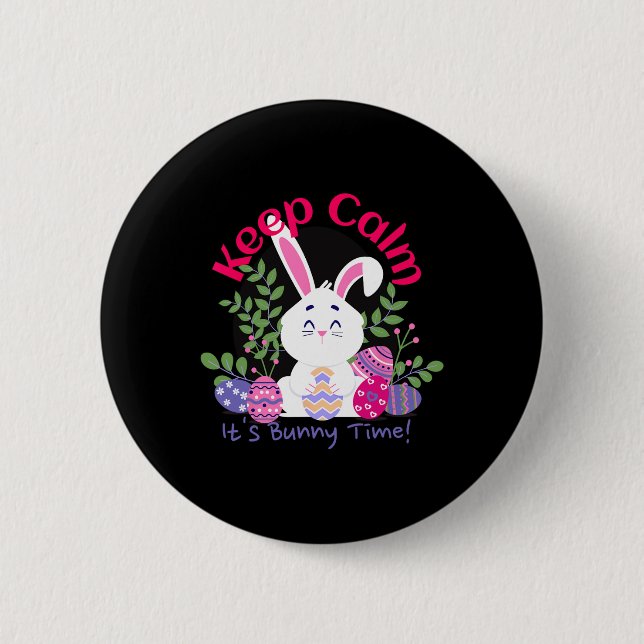 Es ist sonnige Zeit Sonntag Ostern Egg Jagd Gi Button (Vorderseite)