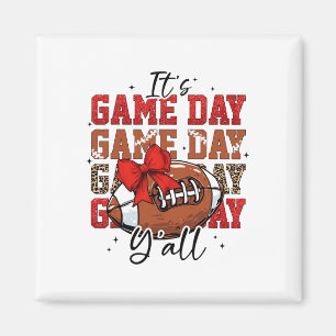 Es ist Spieltag Ihr Alle T-Shirt Football-Saison Magnet