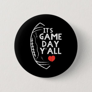 Es ist Spieltag, Leute American Football Sport Män Button