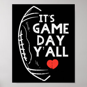 Es ist Spieltag, Leute American Football Sport Män Poster