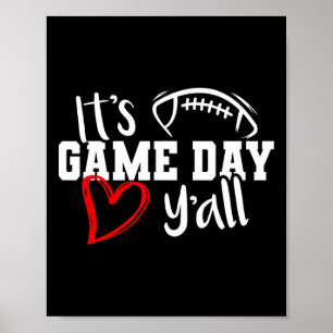 Es ist Spieltag, Leute, süßes Super-Football-Bowl- Poster