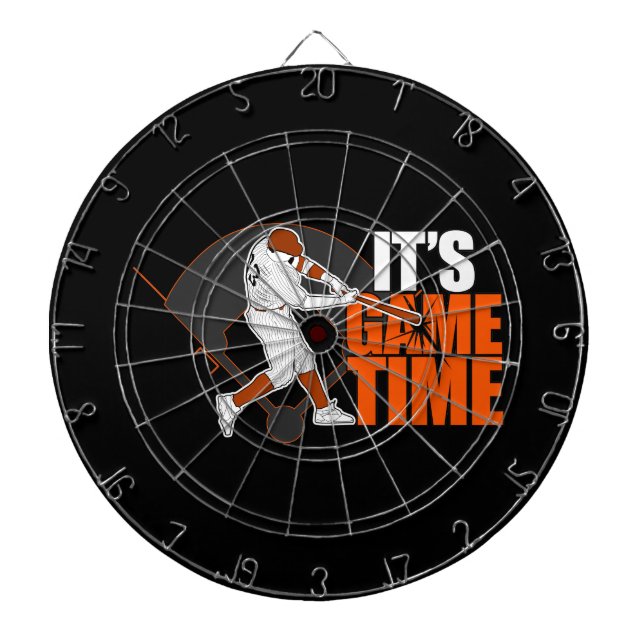 Es ist Spielzeit - Baseball Dartscheibe (vorne)