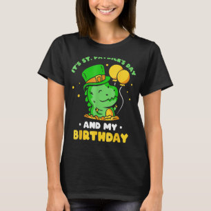 Es ist St Patrick's Day und mein Geburtstag grüner T-Shirt
