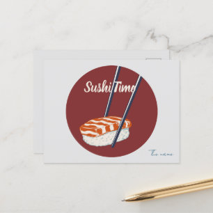 Es ist Sushi-Zeit, Sushi Postkarte