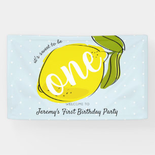 Es ist süß, One Lemon Blue 1. Geburtstag zu sein Banner