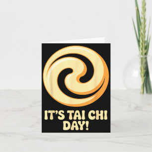Es ist Tai Chi Tag Martial Arts Wellness Meditatio Karte