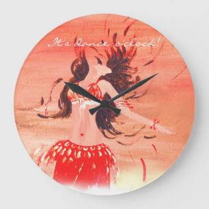 Es ist Tanz um die Uhr! Große Wanduhr