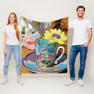 Es ist Tea Time Fleecedecke