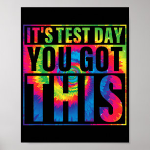 Es ist Testtag, du schaffst das Lehrertesting-Tag Poster