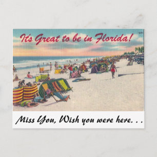 Es ist toll, in Florida zu sein! Postkarte