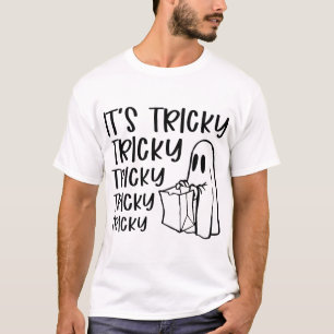 Es ist Tricky Tricky Tricky Halloween Ghost Womens T-Shirt